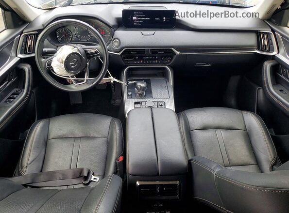 JM3KKDHD5R1135328 2024 MAZDA CX-90 Black Widok deski rozdzielczej