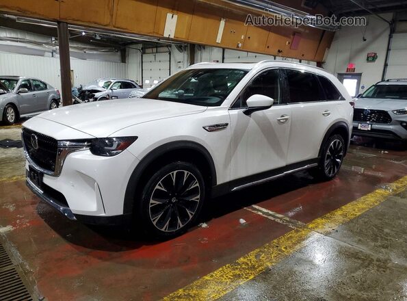 JM3KKEHA2R1119924 2024 MAZDA CX-90 White Vista tres cuartos delantera izquierda