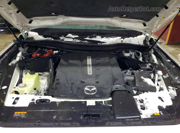 JM3KKEHA2R1119924 2024 MAZDA CX-90 White Vista del compartimento del motor