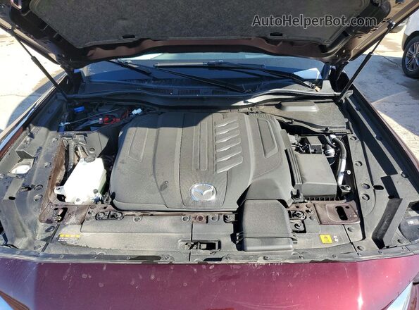 JM3KKEHC2S1223109 2025 MAZDA CX-90 Burgundy Vista del compartimento del motor
