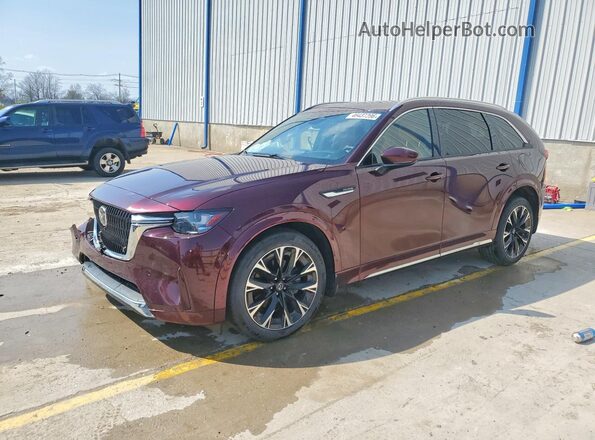 JM3KKEHC2S1223109 2025 MAZDA CX-90 Burgundy Vista tres cuartos delantera izquierda