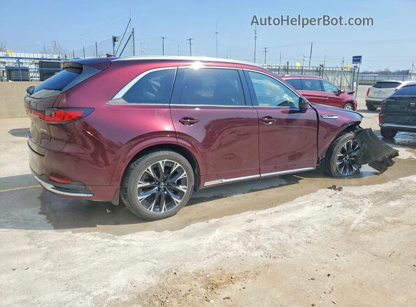 JM3KKEHC2S1223109 2025 MAZDA CX-90 Burgundy Trasero derecho