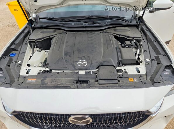 JM3KKEHD7R1144277 2024 MAZDA CX-90 White Widok komory silnika