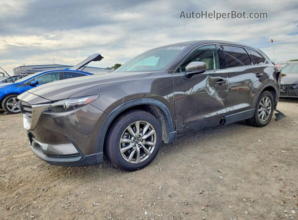 JM3TCACY9K0308726 2019 MAZDA CX-9 Gray წინა მარცხენა ხედი სამი მეოთხედიდან