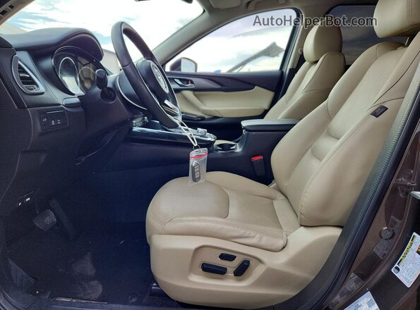 JM3TCACY9K0308726 2019 MAZDA CX-9 Gray წინა სალონის ხედი