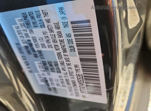 JM3TCADY4M0505286 2021 MAZDA CX-9 Silver Widok naklejki z numerem VIN