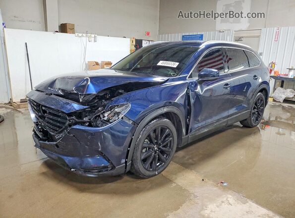 JM3TCBAY0N0622343 2022 MAZDA CX-9 Blue წინა მარცხენა ხედი სამი მეოთხედიდან