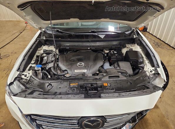 JM3TCBCY0M0523923 2021 MAZDA CX-9 White ძრავის განყოფილების ხედი