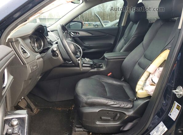 JM3TCBCY2K0314454 2019 MAZDA CX-9 Blue Widok wnętrza z przodu