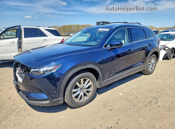 JM3TCBCY7K0336272 2019 MAZDA CX-9 Синий Передняя левая четверть