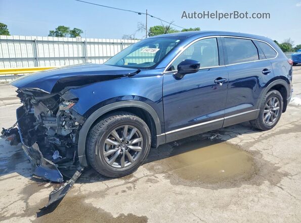 JM3TCBCY7M0529055 2021 MAZDA CX-9 Blue Vista tres cuartos delantera izquierda