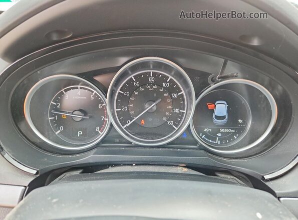 JM3TCBCY9L0401348 2020 MAZDA CX-9 White Instrument cluster view