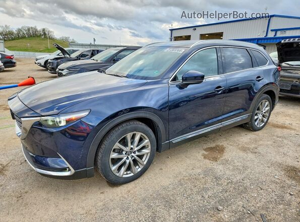 JM3TCBDY1K0333916 2019 MAZDA CX-9 Синий Передняя левая четверть