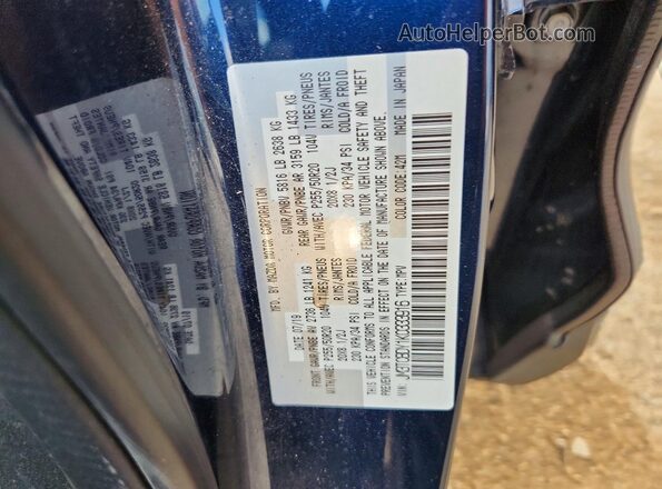 JM3TCBDY1K0333916 2019 MAZDA CX-9 Синий Вид наклейки с VIN-кодом