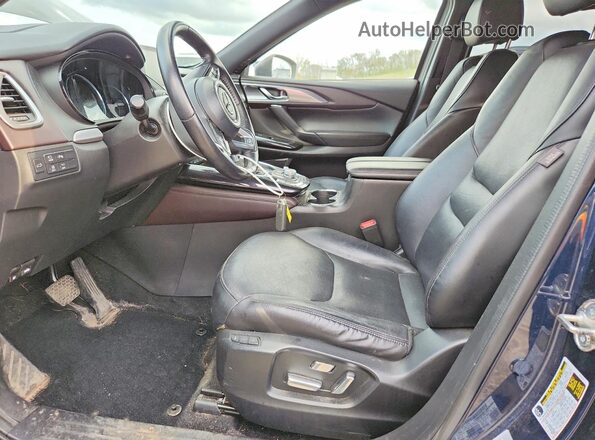 JM3TCBDY1K0333916 2019 MAZDA CX-9 Синий Вид салона спереди