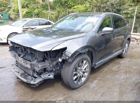 JM3TCBDY4H0132830 2017 MAZDA CX-9 Gray წინა მარცხენა ხედი სამი მეოთხედიდან