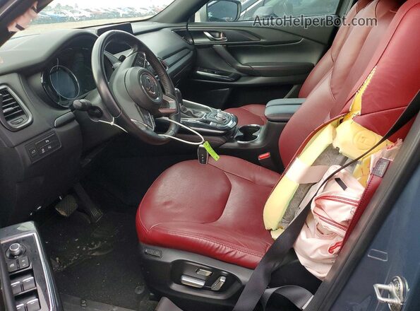 JM3TCBDY5M0538156 2021 MAZDA CX-9 Gray Widok wnętrza z przodu