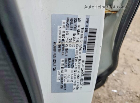 JM3TCBDY7J0215500 2018 MAZDA CX-9 Белый Вид наклейки с VIN-кодом