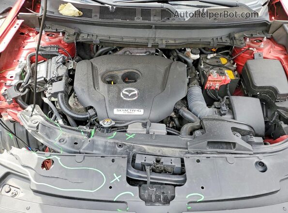 JM3TCBDY8M0526700 2021 MAZDA CX-9 Red ძრავის განყოფილების ხედი