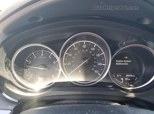 JM3TCBDY9G0111938 2016 MAZDA CX-9 Синий Вид щитка приборов
