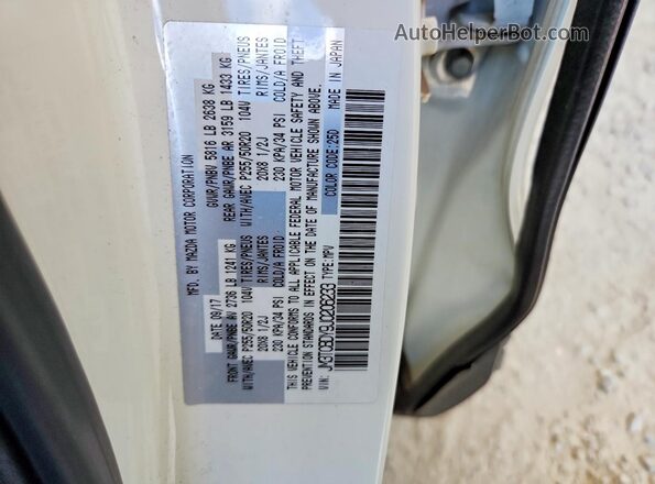 JM3TCBDY9J0206233 2018 MAZDA CX-9 Белый Вид наклейки с VIN-кодом