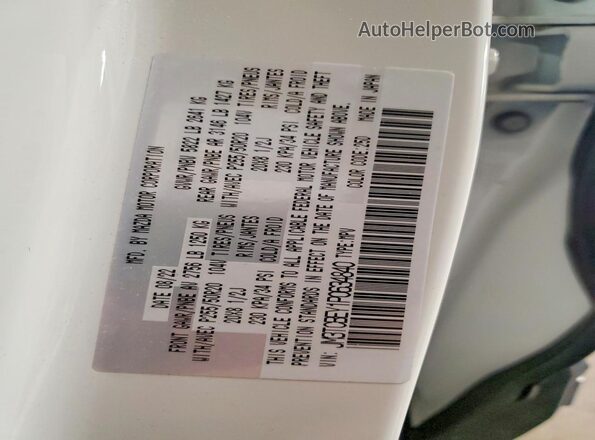 JM3TCBEY1P0634840 2023 MAZDA CX-9 White Widok naklejki z numerem VIN