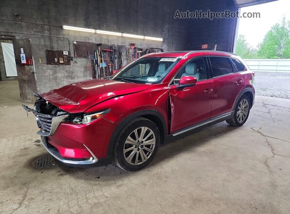 JM3TCBEY1P0645191 2023 MAZDA CX-9 Red Առջևի ձախ երեք քառորդ տեսարան