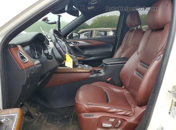 JM3TCBEY5J0211024 2018 MAZDA CX-9 White Widok wnętrza z przodu