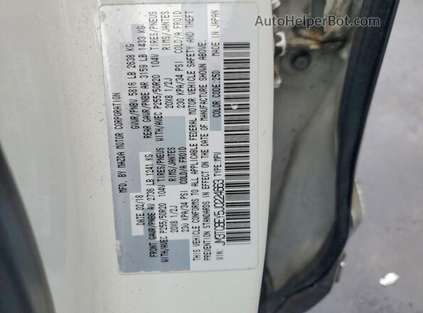 JM3TCBEY5J0224663 2018 MAZDA CX-9 Белый Вид наклейки с VIN-кодом