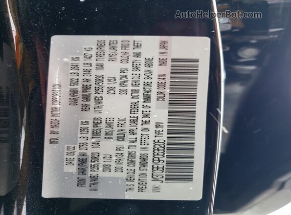JM3TCBEY9P0636206 2023 MAZDA CX-9 Black VIN կոդի պիտակի տեսք