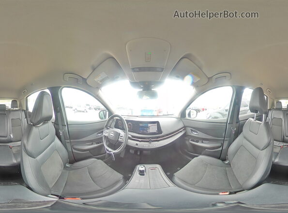JN1AF0BA0PM401708 2023 NISSAN ARIYA White Widok wnętrza 360 stopni