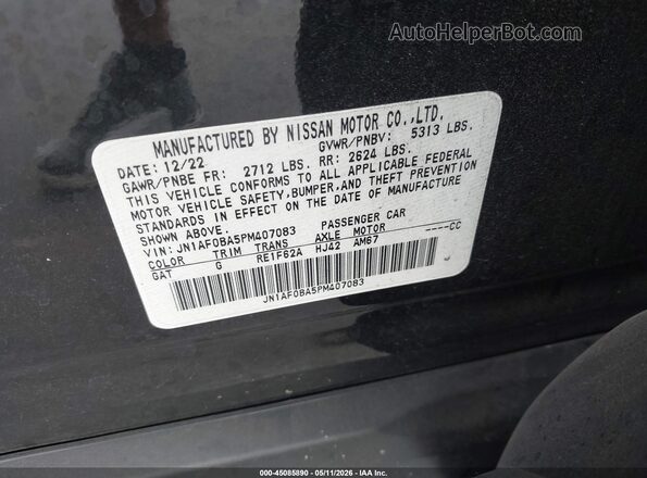JN1AF0BA5PM407083 2023 NISSAN ARIYA Black Widok komory silnika