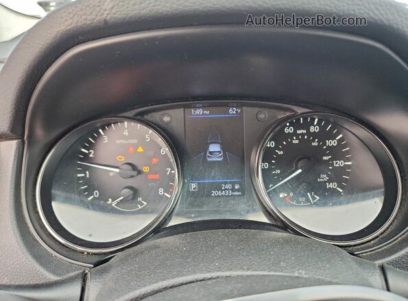 JN1BJ1CPXKW230751 2019 NISSAN ROGUE Red Սարքավորումների վահանակի տեսք