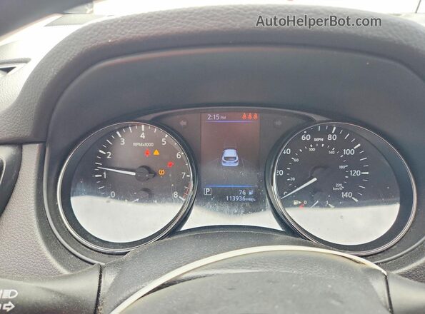 JN1BJ1CV2LW270435 2020 NISSAN ROGUE White ხელსაწყოთა პანელის ხედი