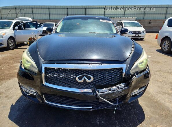 JN1BY1AP7HM740641 2017 INFINITI Q70 Black წინა ხედი