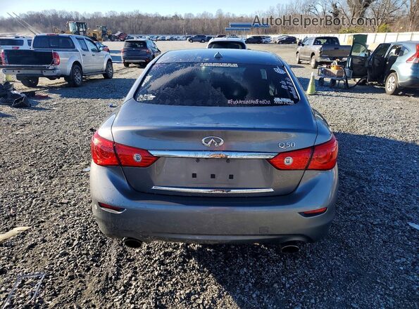 JN1CV7AP2HM642505 2017 INFINITI Q50 Серый Вид сзади