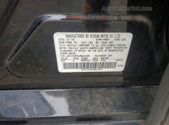 JN1CV7AP6JM241268 2018 INFINITI Q50 Черный Вид подкапотного пространства