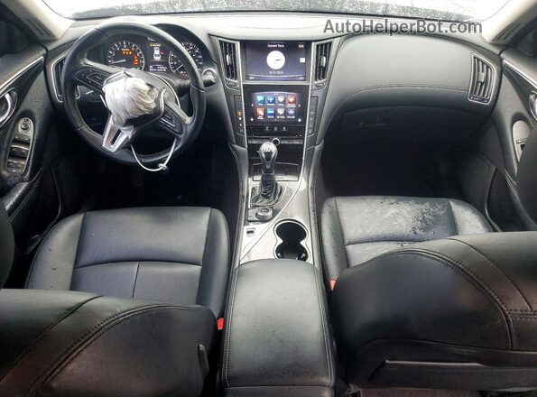 JN1CV7AP6JM241268 2018 INFINITI Q50 Черный Вид панели приборов
