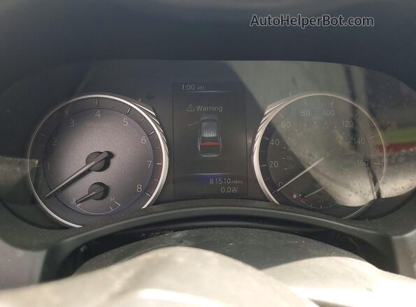 JN1CV7AP9HM642100 2017 INFINITI Q50 Black Widok zestawu wskaźników