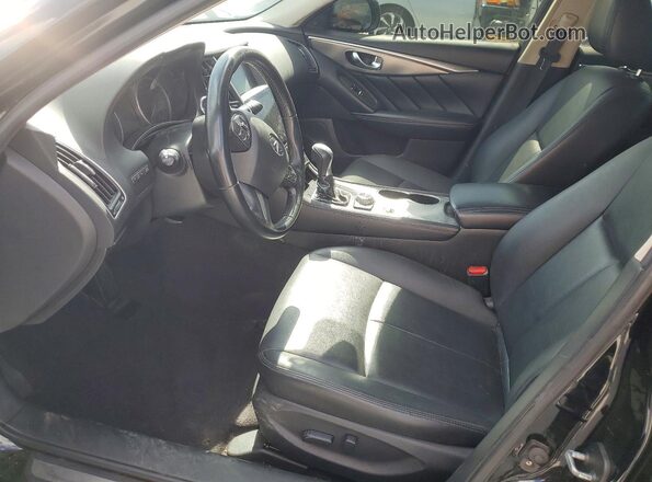 JN1CV7AP9HM642100 2017 INFINITI Q50 Black Widok wnętrza z przodu