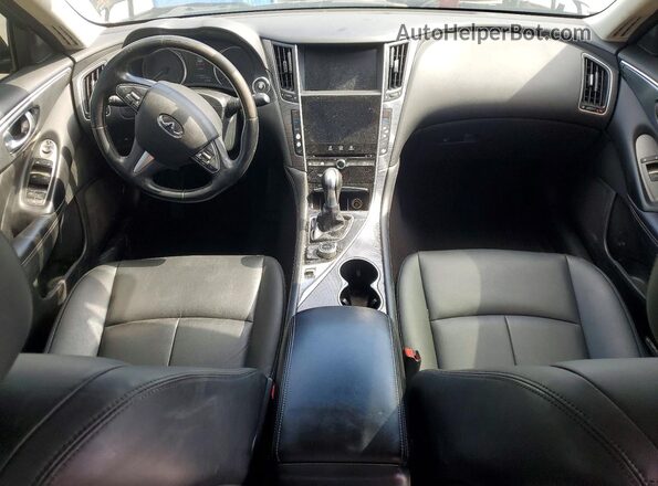 JN1CV7AP9HM642100 2017 INFINITI Q50 Black Widok deski rozdzielczej