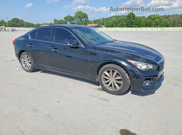 JN1CV7AP9HM642100 2017 INFINITI Q50 Black Przód prawy