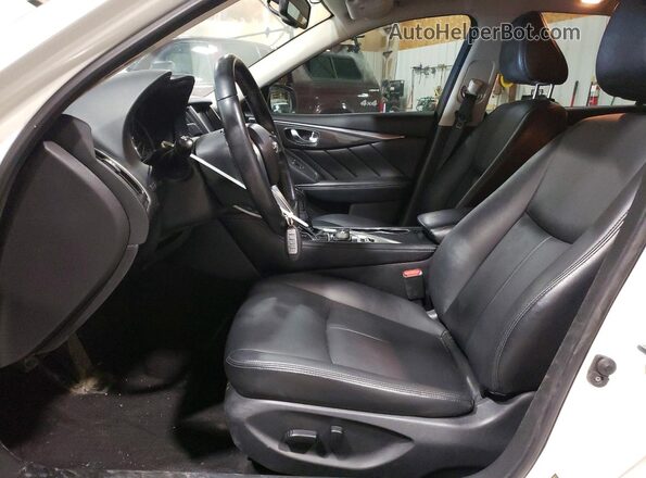 JN1CV7AR3JM280482 2018 INFINITI Q50 Белый Вид салона спереди