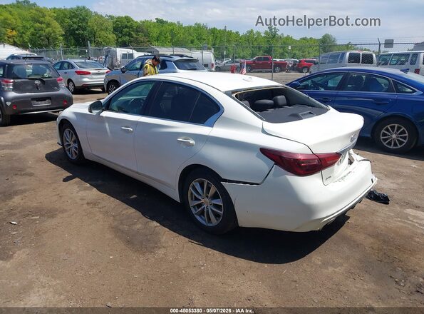 JN1CV7AR4JM280233 2018 INFINITI Q50 White Rear left