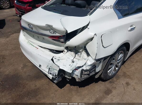 JN1CV7AR4JM280233 2018 INFINITI Q50 White Front view