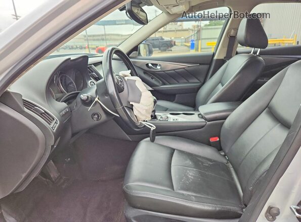 JN1CV7AR5HM681316 2017 INFINITI Q50 Серебряный Вид салона спереди