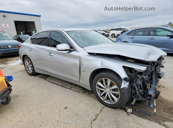 JN1CV7AR5HM681316 2017 INFINITI Q50 Серебряный Передняя правая четверть