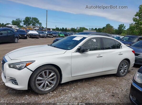 JN1CV7AR8HM681262 2017 INFINITI Q50 Белый Вид задней части салона