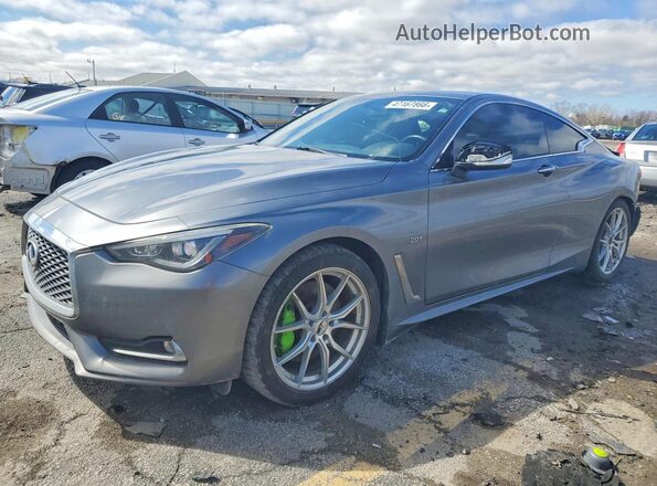 JN1CV7EK0HM110667 2017 INFINITI Q60 Silver Vista tres cuartos delantera izquierda