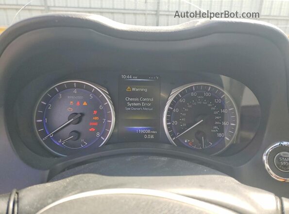 JN1CV7EK0HM110667 2017 INFINITI Q60 Silver Vista del cuadro de instrumentos